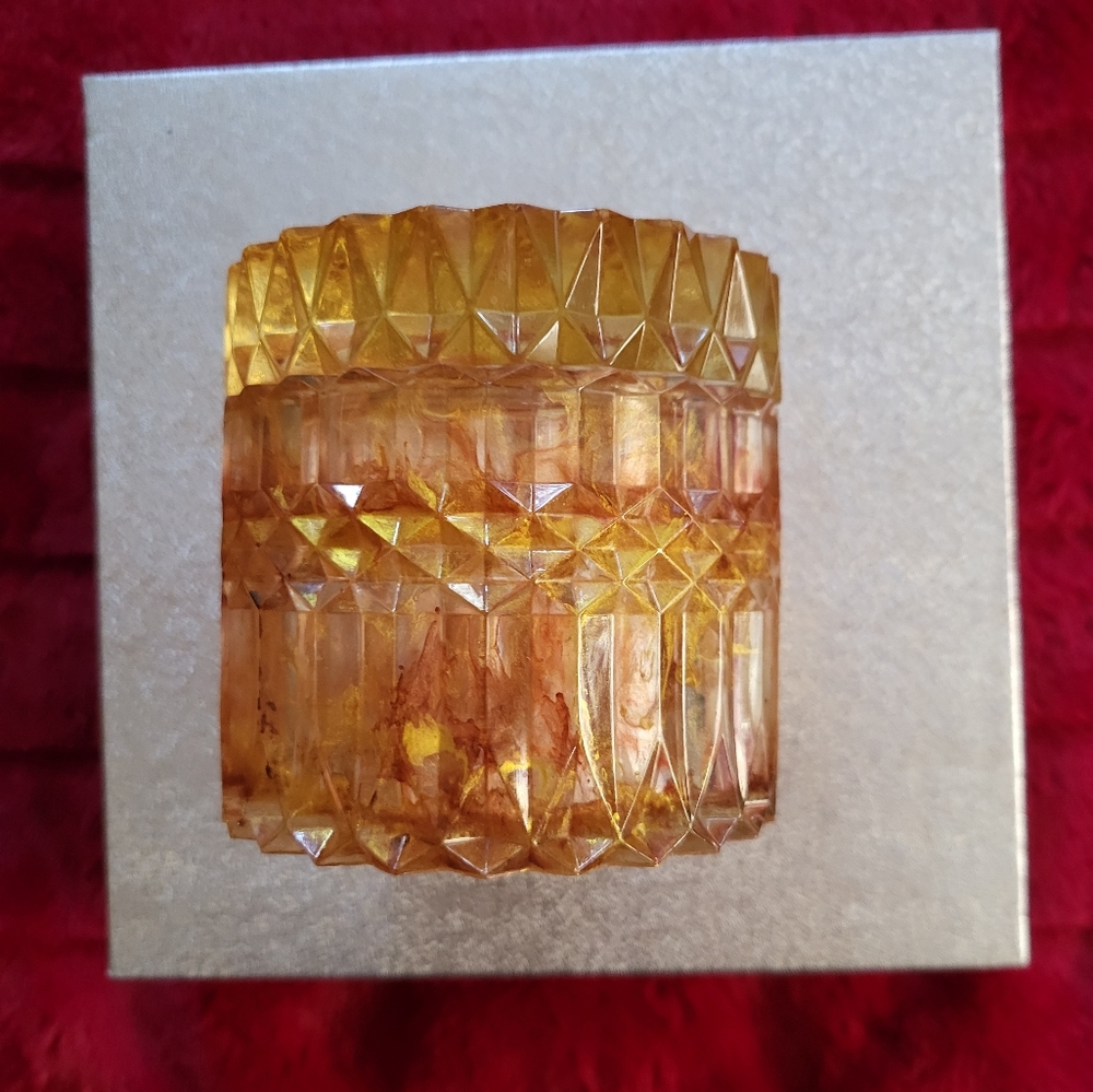 Handcrafted Epoxy Resin Storage Box with removable lid Jewelry Box Keepsake Box
